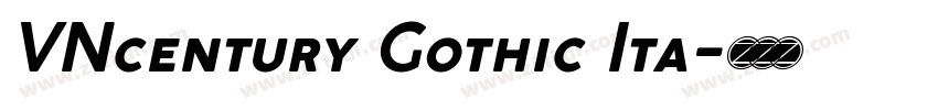 VNcentury Gothic Ita字体转换